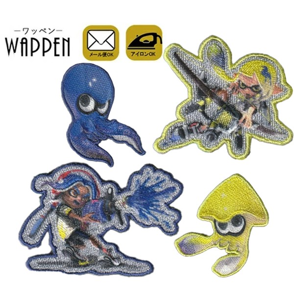 スプラトゥーン ワッペン 人気ゲーム スプラ3 キャラクター 刺繍ワッペン アイロンワッペン イカ タコ インクリング オクトリング  男の子の通販はau PAY マーケット - Re;Make | au PAY マーケット－通販サイト