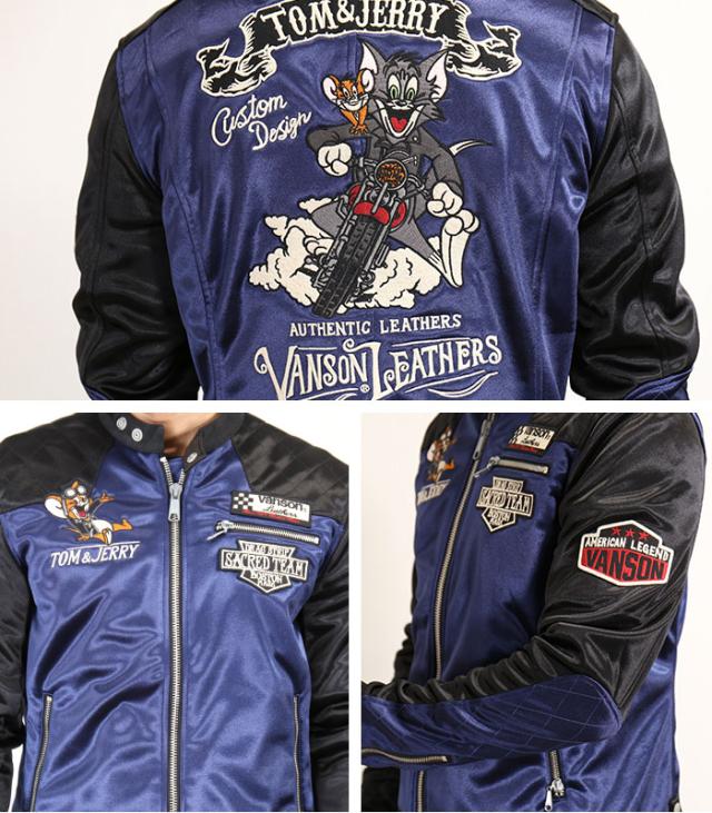 爆買い新品 ボンディングライダース tjv-2105の通販はau PAY マーケット - BICKS Market|商品ロットナンバー:485027372 VANSON×TOM&JERRY バンソン コラボ トムジェリ 高品質即納