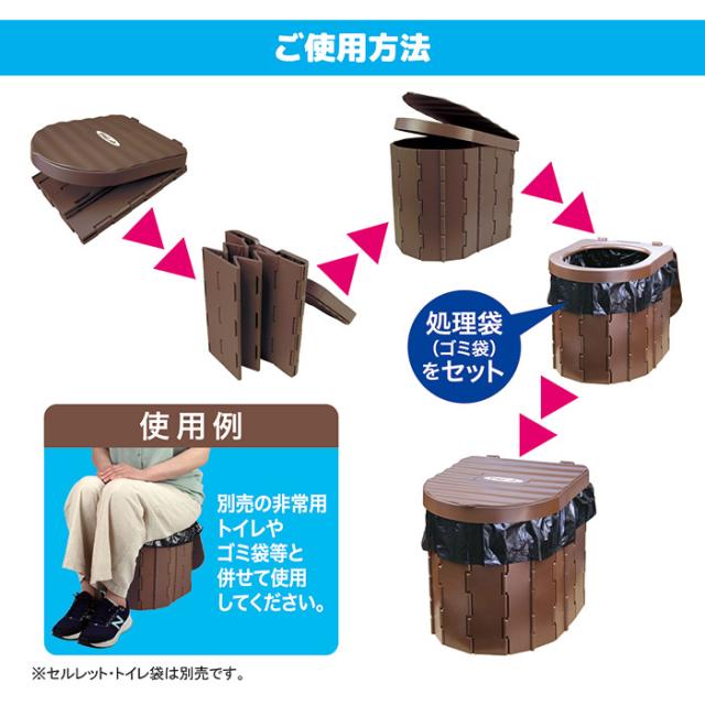 セルレット安心お手軽便座 おりたたみ式