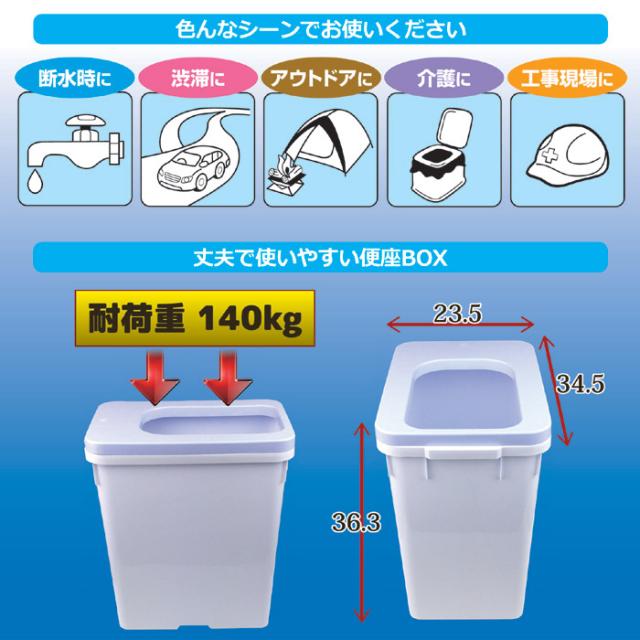 セルレット 非常用トイレ便座セット