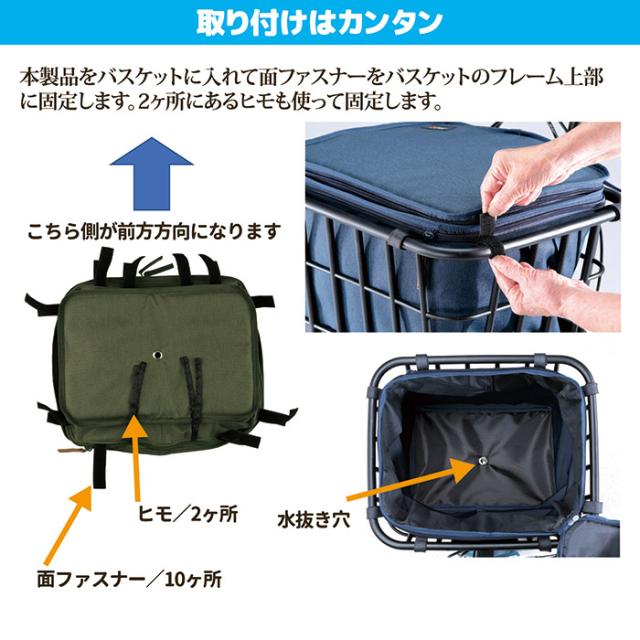 プレミアム 2段式 インナーカバー フロントタイプ KW-850NV ネイビー