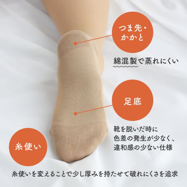 ストッキング風ハイソックス