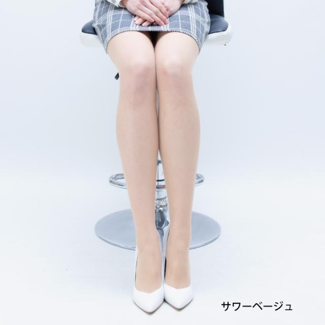 ひやっと冷感 ショート丈 ストッキング 2足組 夏用 冷感加工 UVカット加工 抗菌防臭 静電気防止加工