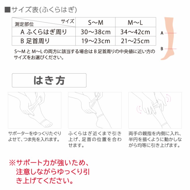 ひきしめ！着圧ナイロンふくらはぎサポーター