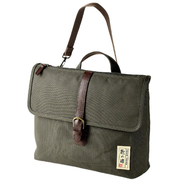 高品質即納鞄の國 3WAY 帆布 バッグ 33752 2H メンズ カーキ リュックサック、デイパック