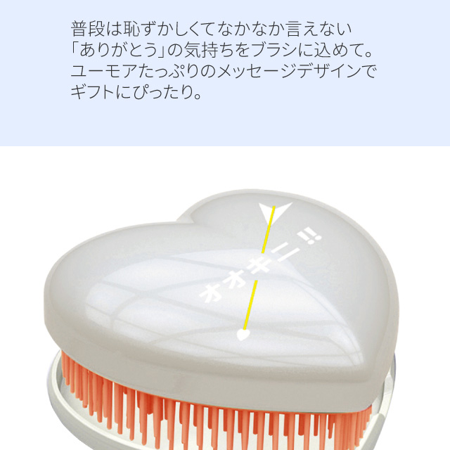ヘアブラシ携帯用デタングルブラシサンキュー多層設計スカルプケアマッサージAreti(アレティ)739WH/BL