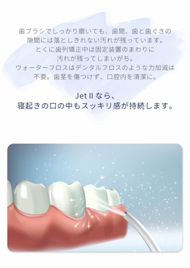 プロフェッショナル 口腔洗浄機 ポータブル 口臭 ケア 歯垢 デンタルフロス 伸縮式 USB 充電式 携帯 Areti(アレティ) t2112IDG Jet2 海外対応 海外兼用