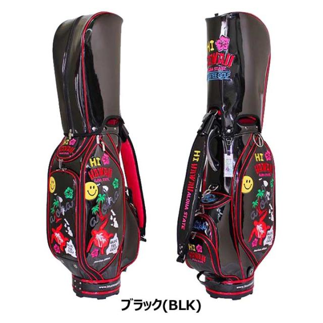 ブルーティーゴルフ BTG-CB020 ハイ ハワイ エナメル カート型 キャディバッグ 9.0型 4.2kg 46インチ対応 BLUE TEE GOLF HI HAWAII 10p