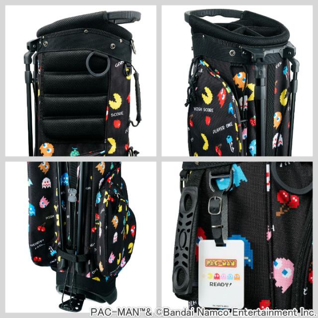 パックマン OCB0007 スタンドバッグ　9.5型 3.3kg スタンド式 5分割 47インチ対応 バンダイ ナムコ 公式 ゲーム キャラクター  PAC-MAN BANDAI NAMCO  ゴルフバッグ キャディバッグ