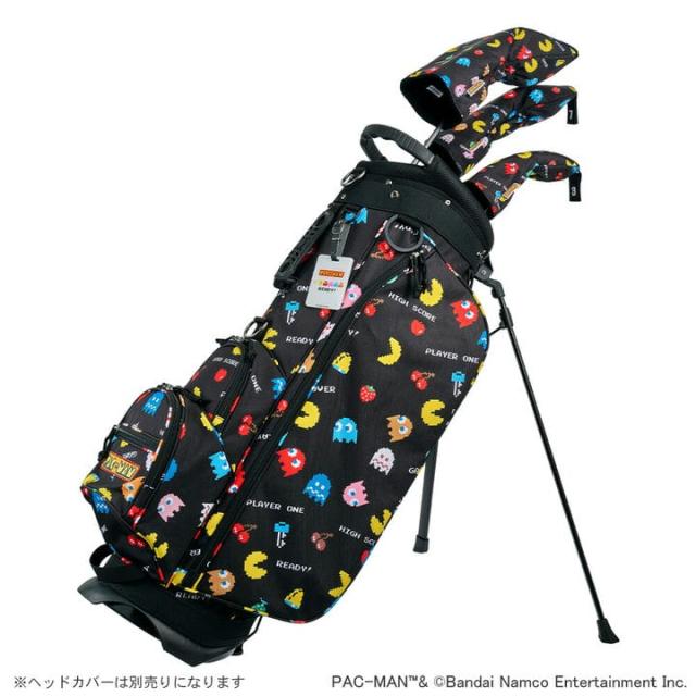 パックマン OCB0007 スタンドバッグ　9.5型 3.3kg スタンド式 5分割 47インチ対応 バンダイ ナムコ 公式 ゲーム キャラクター  PAC-MAN BANDAI NAMCO  ゴルフバッグ キャディバッグ