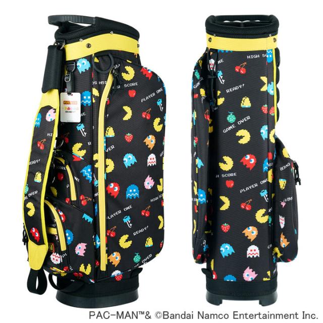 パックマン OCB0008 カートバッグ イエロー 9.5型 2.6kg スタンド式 5分割 47インチ対応 バンダイ ナムコ 公式 ゲーム キャラクター  PAC-MAN BANDAI NAMCO  ゴルフバッグ  カート式  キャディバッグ