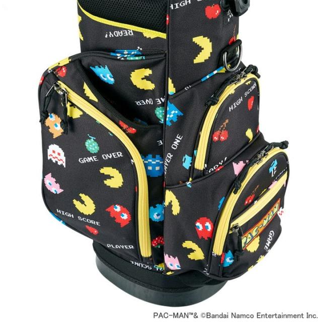 パックマン OCB0008 カートバッグ イエロー 9.5型 2.6kg スタンド式 5分割 47インチ対応 バンダイ ナムコ 公式 ゲーム キャラクター  PAC-MAN BANDAI NAMCO  ゴルフバッグ  カート式  キャディバッグ