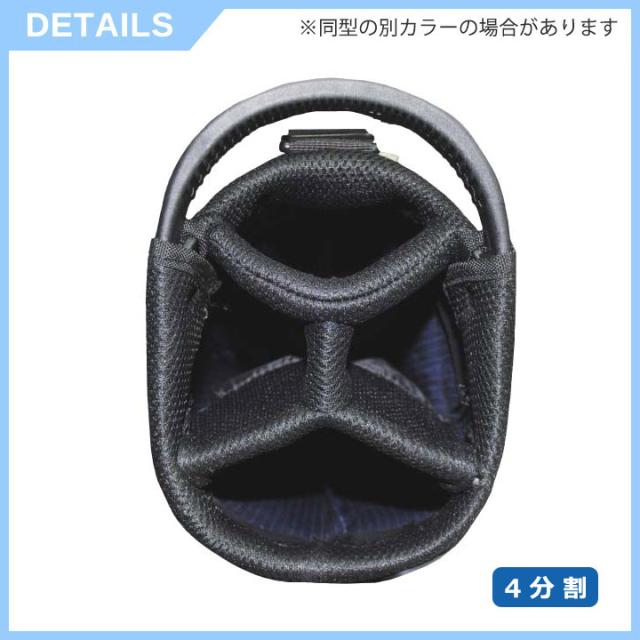 EDWIN GOLF 超軽量 6.5型 スタンドバッグ EDCB-3494 キャディバッグ (グレー)  2.0kg 4分割 47インチ対応     軽い ゴルフバッグ  スタンド式 エドウィン レザックス  LEZAX