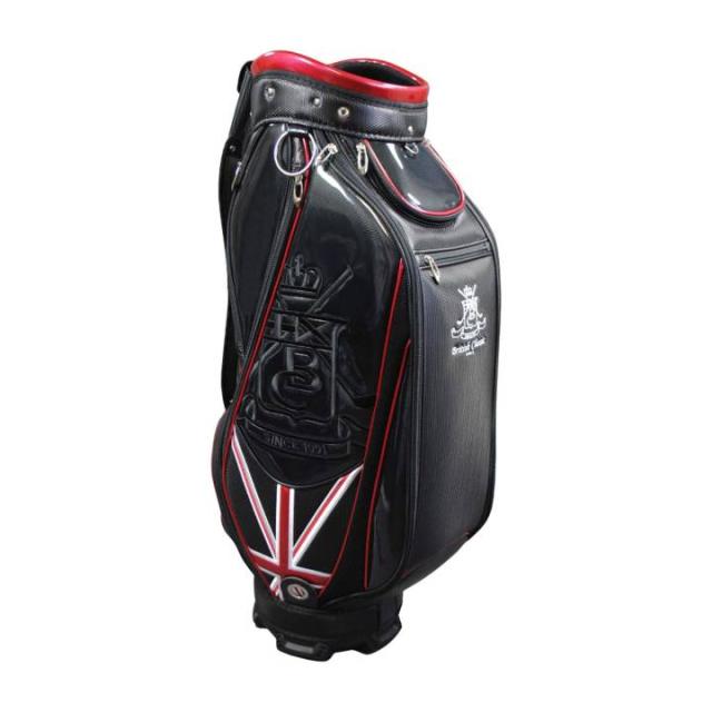 ブリティッシュクラシック BCCB-3460 キャディバッグ 9.5型 （ブラック/レッド）4.5kg 47インチ ５分割 British Classic