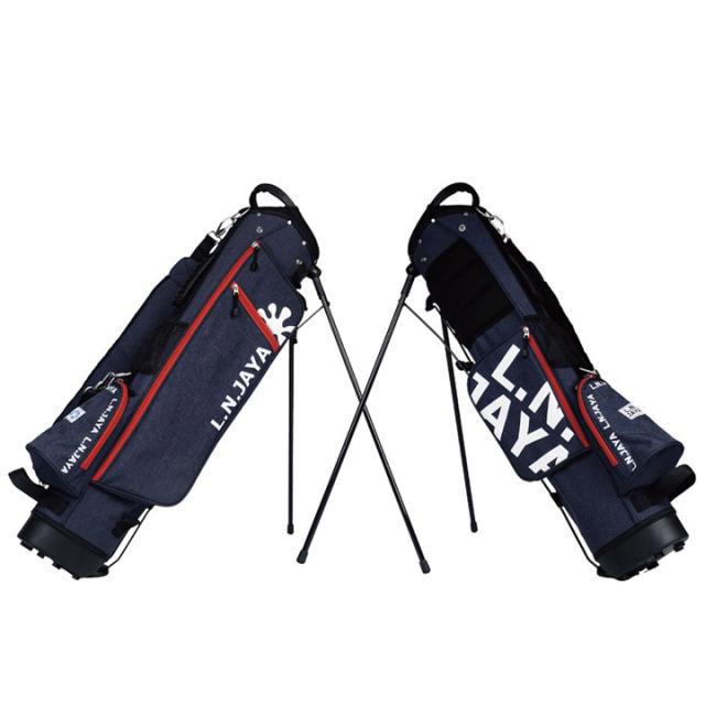 エル.エヌ.ジャヤ LNCB-0417 6.5型 48インチ対応 2.1kg スタンドバッグ ネイビー（NV） 超軽量 スタンド式 キャディバッグ L.N.JAYA LEZAX