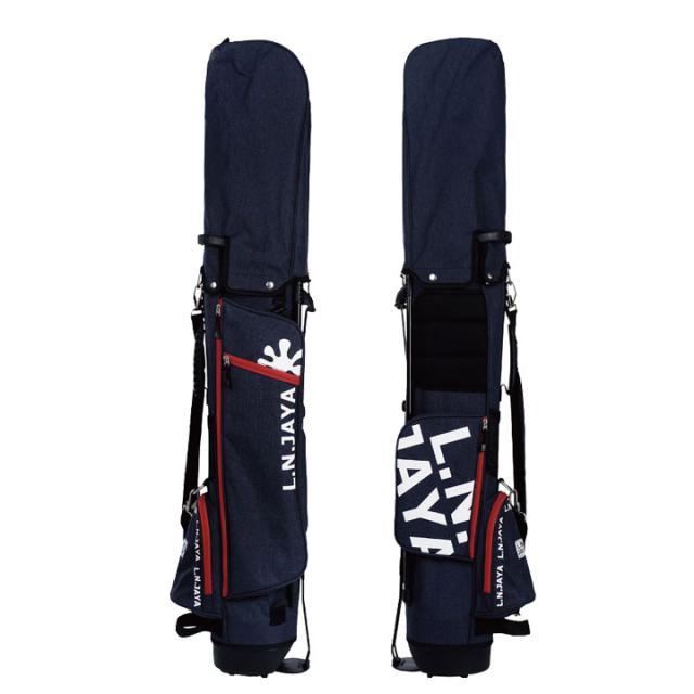 エル.エヌ.ジャヤ LNCB-0417 6.5型 48インチ対応 2.1kg スタンドバッグ ネイビー（NV） 超軽量 スタンド式 キャディバッグ L.N.JAYA LEZAX