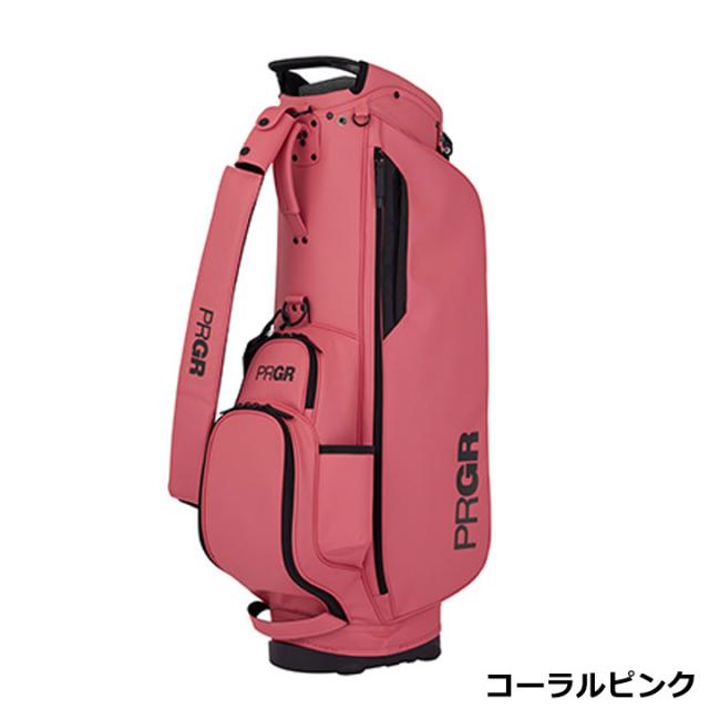 プロギア PCB-109 カジュアルモデル キャディバッグ コーラルピンク 9.0型 2.8kg 47インチ対応 スタンドバッグ PRGR 20p