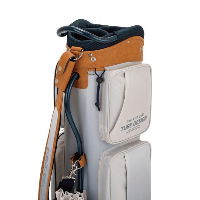 ターフデザイン TDCB-BD70 キャディバッグ ブルーグレー 9.5型 47インチ対応 2.6kg TURF DESIGN 朝日ゴルフ