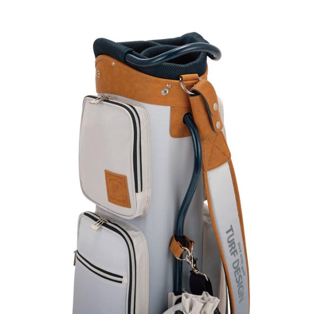 ターフデザイン TDCB-BD70 キャディバッグ ブルーグレー 9.5型 47インチ対応 2.6kg TURF DESIGN 朝日ゴルフ