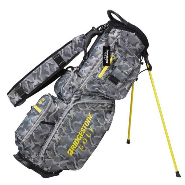 【2025モデル】 ブリヂストンゴルフ CB2525 グレーカモフラージュ 軽量 スタンドモデル キャディバッグ GC 9.0型 2.7kg  BRIDGESTONE GOLF 10p