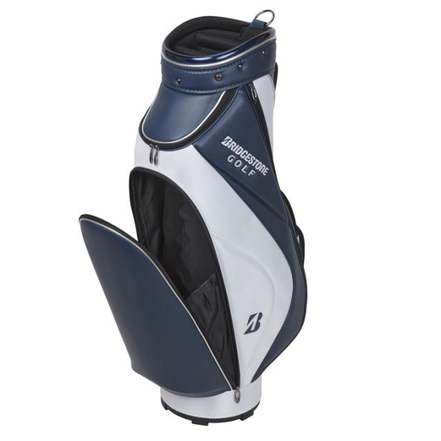 ブリヂストン ゴルフ キャディバッグ 軽量ベーシックモデル CBG422 NW 紺 白  9型 2.9kg 軽量  BRIDGESTONE GOLF 10p