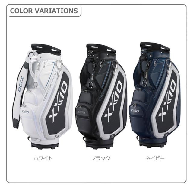 【2025モデル】ダンロップ ゼクシオ GGC-X163 プロレプリカ キャディバッグ ホワイト  カート型 9.5型 47インチ対応 4.2kg XXIO DUNLOP 10p