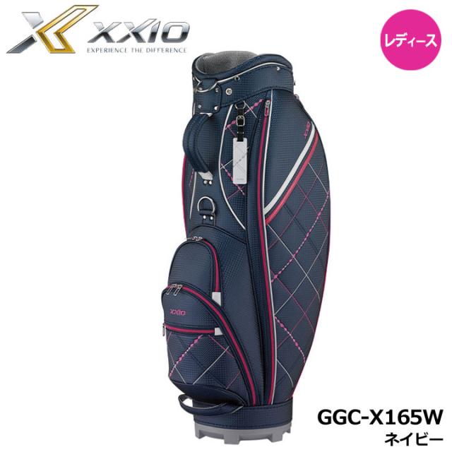 【レディース】【2025モデル】ダンロップ GGC-X165W ゼクシオ キャディバッグ (超軽量モデル) ネイビー  カート型 8.5型 2.4kg XXIO DUNLOP 10p