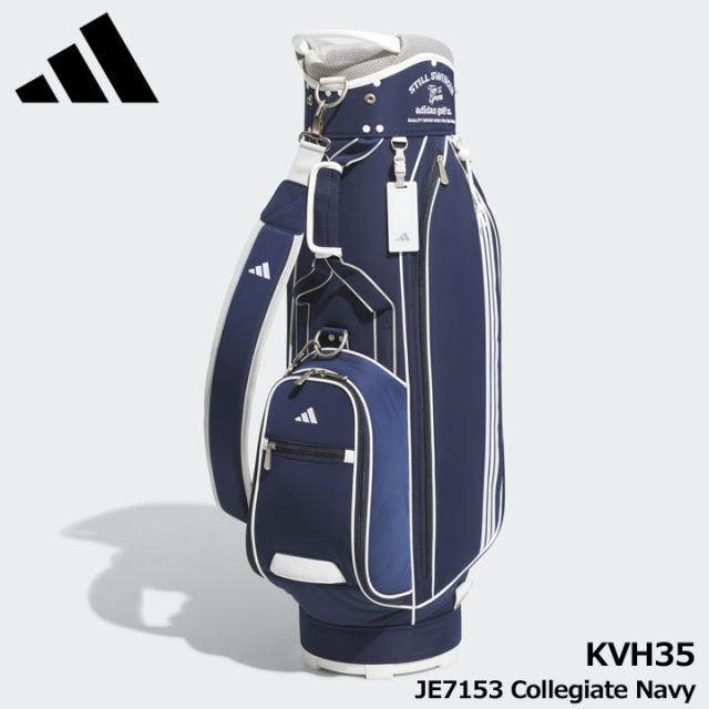 【レディース】【2025モデル】アディダス KVH35 軽量 グラフィック カートバッグ JE7153 Collegiate Navy ネイビー 8.5型 47インチ対応 2.7kg adidas GOLF 10p