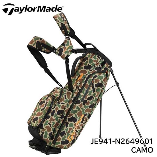【2024モデル】テーラーメイド JE941 TM24 フレックステック スタンドバッグ カモ 9型 2.5kg 47インチ対応 スタンド式 N2649601 CAMO STAND BAG Taylormade 10p
