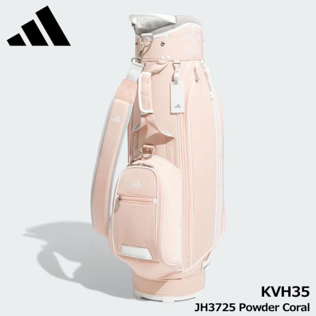 【レディース】【2025モデル】アディダス KVH35 軽量 グラフィック カートバッグ JH3725 Powder Coral コーラル 8.5型 47インチ対応 2.7kg adidas GOLF 10p