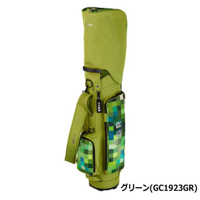 プロギア PCB-106 スタンダードモデル キャディバッグ グリーン 9.0型 2.7kg 47インチ対応 軽量 スリム コンパクト PRGR 20p