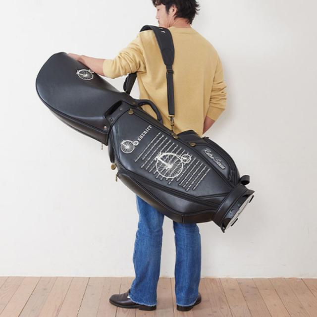 【2025モデル】シェリフ SFR-001CB レトロシリーズ キャディバッグ ブラック 9.5型 3.8kg カート型  100本限定 RETRO SERIES SHERIFF