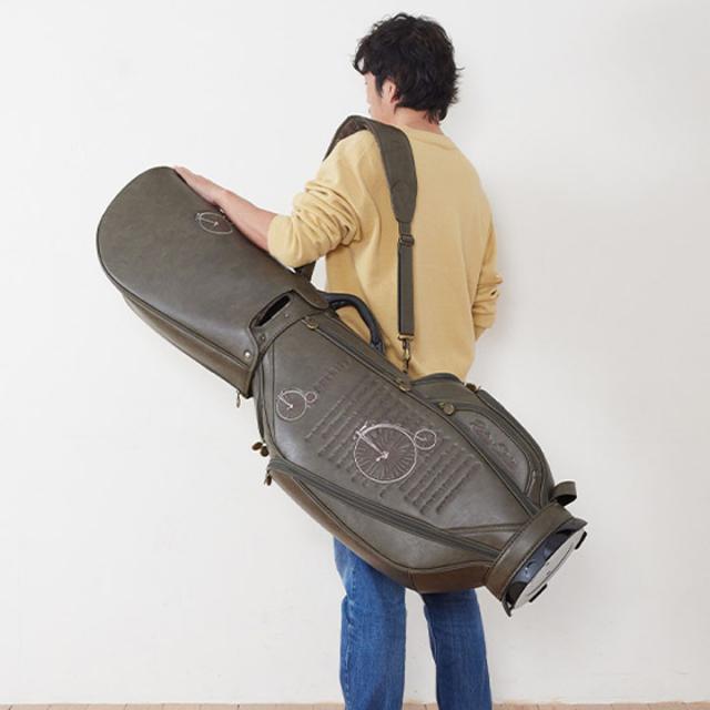 【2025モデル】シェリフ SFR-001CB レトロシリーズ キャディバッグ カーキ 9.5型 3.8kg カート型  100本限定 RETRO SERIES SHERIFF
