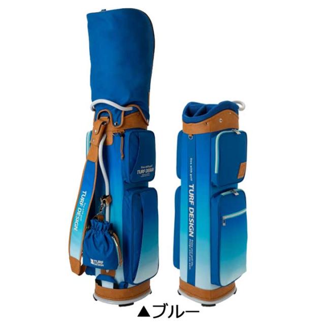 ターフデザイン TDCB-BD70 キャディバッグ ブルー 9.5型 2.6kg 47インチ対応 TURF DESIGN 朝日ゴルフ