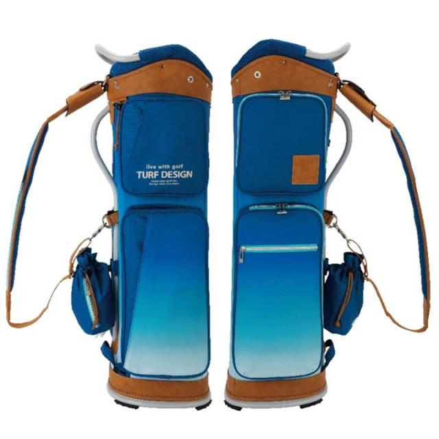 ターフデザイン TDCB-BD70 キャディバッグ ブルー 9.5型 2.6kg 47インチ対応 TURF DESIGN 朝日ゴルフ