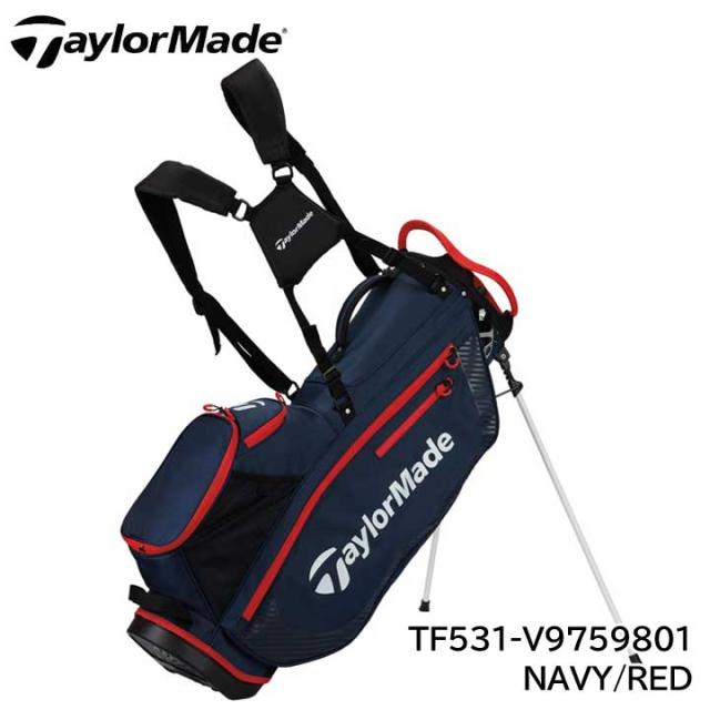 【2024モデル】テーラーメイド TF531 プロ スタンドバッグ ネイビー/レッド 9.5型 2.4kg 47インチ対応 スタンド式 V9759801 NAVY/RED STAND BAG Taylormade 10p