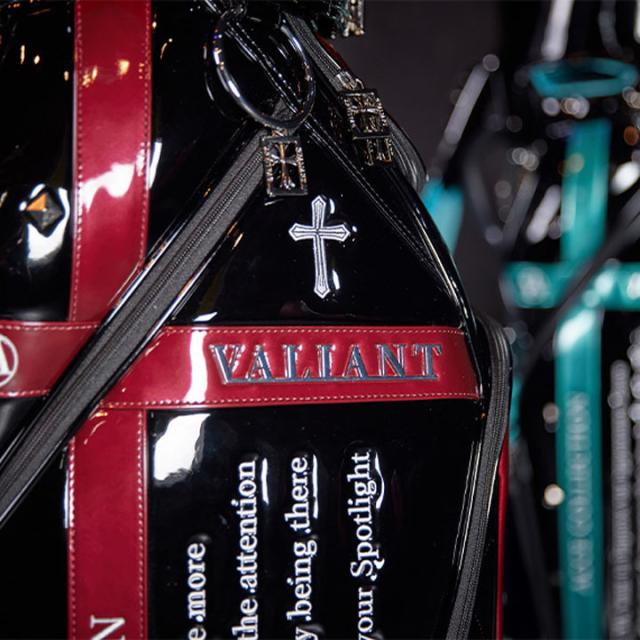 【2025モデル】シェリフの姉妹ブランド！ヴァリアント VAA-005CB アクセコレクション キャディバッグ ブラック×レッド 9.5型 3.8kg カート型  100本限定 ACCE COLLECTION VALIANT