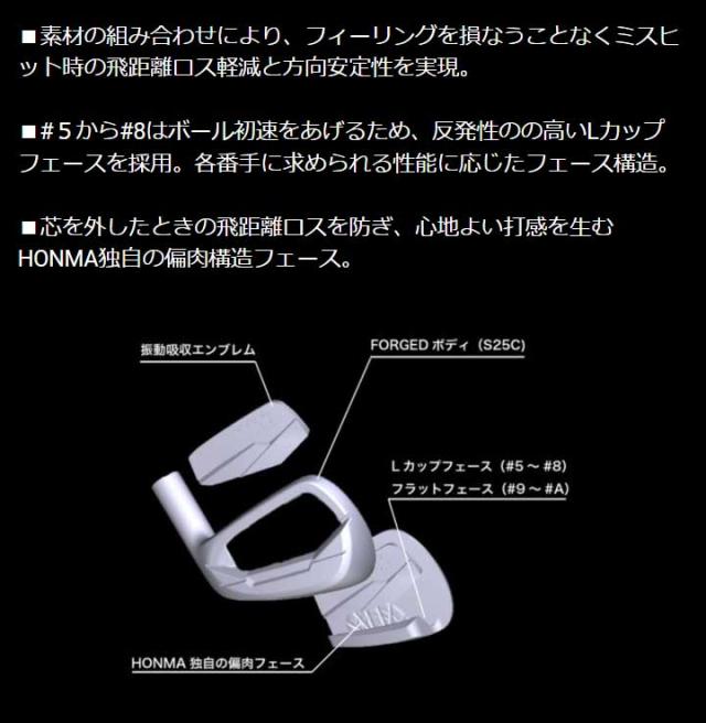 本間ゴルフ T//WORLD Px IRON ツアーワールド アイアン 単品(#5,#A)  シャフト：N.S.PRO 950neo スチール ホンマ HONMA 20p