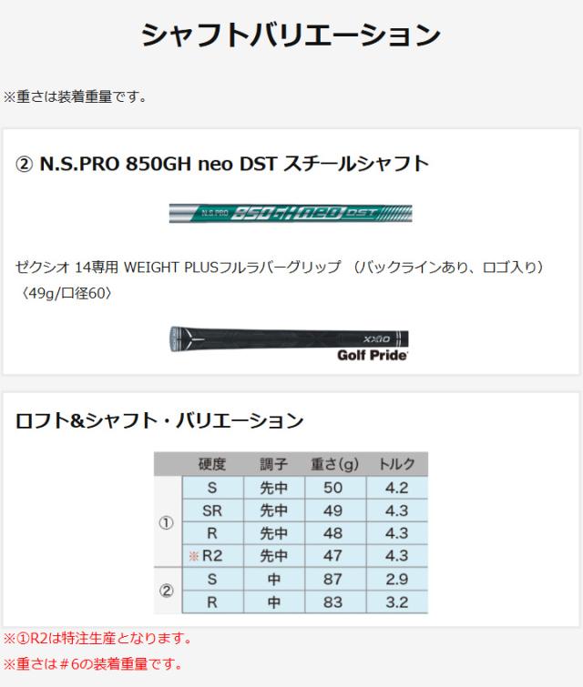【11月22日発売予定】【2026モデル】ダンロップ ゼクシオ14 アイアン 単品（#5,AW,SW）　シャフト：N.S.PRO 850GH neo DST スチール 日本正規品 DUNLOP XXIO FOURTEEN