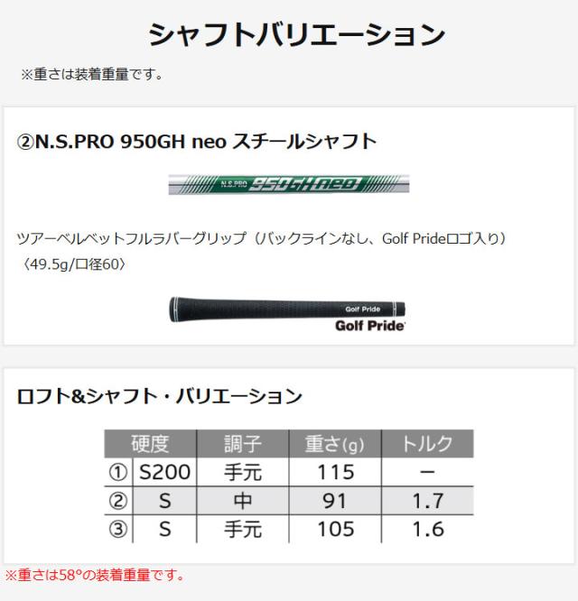 【2025モデル】クリーブランド RTZ ツアーサテン ウェッジ　シャフト：N.S.PRO 950GH neo スチール Cleveland RTZ