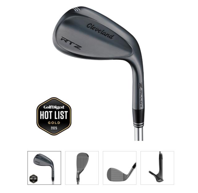 【2025モデル】クリーブランド RTZ ブラックサテン ウェッジ　シャフト：N.S.PRO 950GH neo スチール Cleveland RTZ