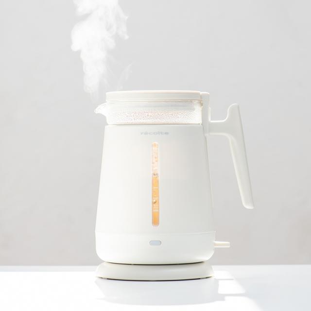 電気ケトル ガラス レコルト recolte ダブルウォール ガラスケトル RDG-1 0.8L おしゃれ 電気ポット 湯沸かしケトル コンパクト ギフト