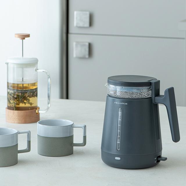 電気ケトル ガラス レコルト recolte ダブルウォール ガラスケトル RDG-1 0.8L おしゃれ 電気ポット 湯沸かしケトル コンパクト ギフト