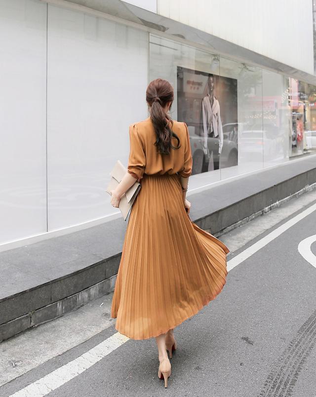 セールsale エレガント 大人 プリーツ ワンピース ロングワンピース オフィス 使いやすい 着回しやすい 普段使いに ついに再入荷 Carlavista Com