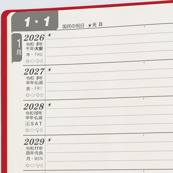 10年日記の使用例