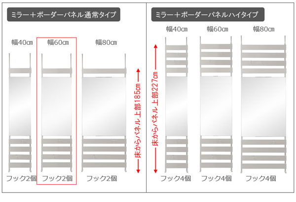 ミラー付きタイプ
