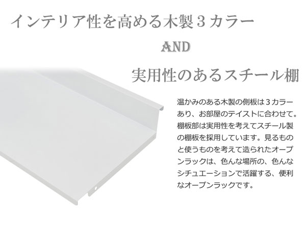 実用性のあるスチール棚