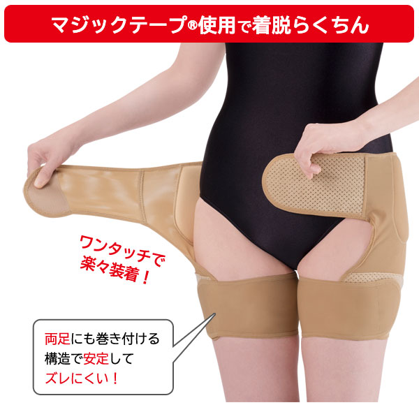 マジックテープ使用で着脱らくちん
