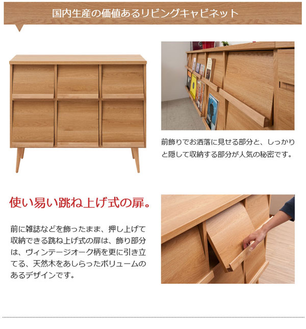 国内生産の価値あるリビングキャビネット