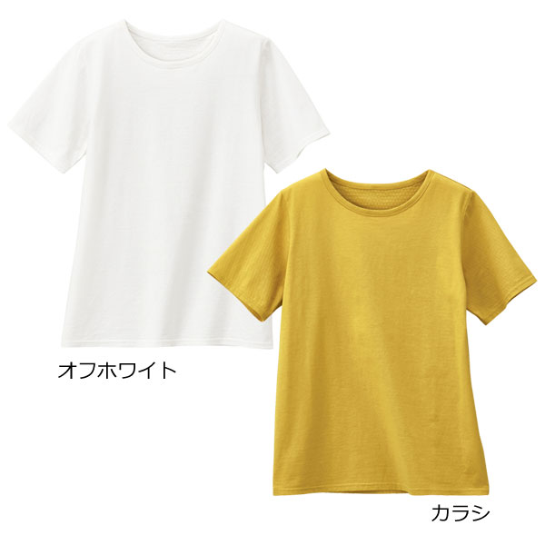 オフホワイト/カラシ